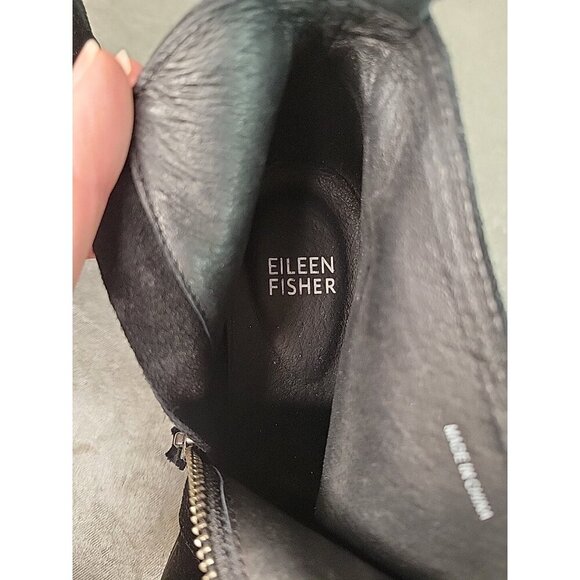 Eileen Fisher Women's Wedge Platform Suede Bootie Ankle Boot Size 6.5, GUC! - Picture 11 of 16